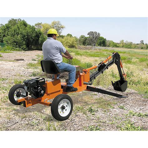 mini towable backhoe excavator|harbor freight towable mini backhoe.